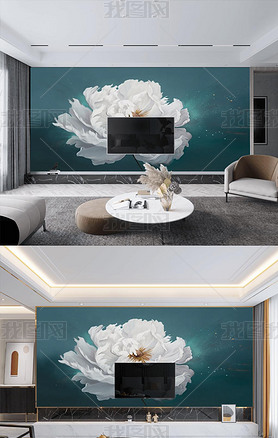 新中式灰白壁纸卧室电视背景墙墙纸客厅壁画壁布背景墙壁纸墙纸