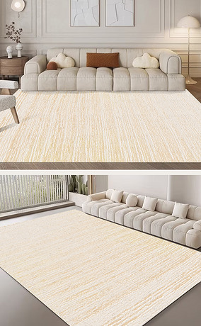 现代简约侘寂风客厅卧室地毯地垫图案设计
