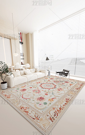 欧式古典花纹拼花地毯地砖地皮家居装饰地毯图案设计
