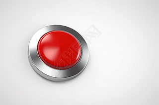 红色按钮三维图形图片