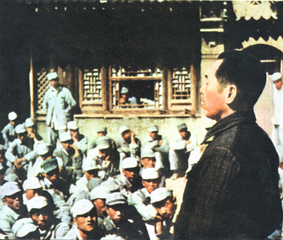 1947年3月在陕北神泉堡作反攻动员报告