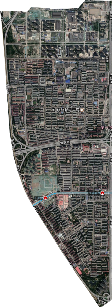 王顶堤街道卫星地图