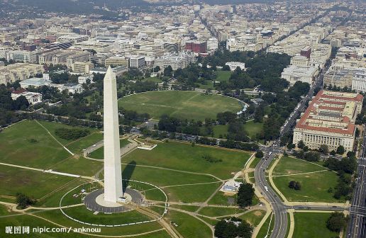 鸟瞰华盛顿纪念碑