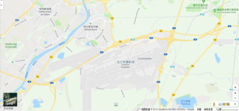 法兰克福机场地图