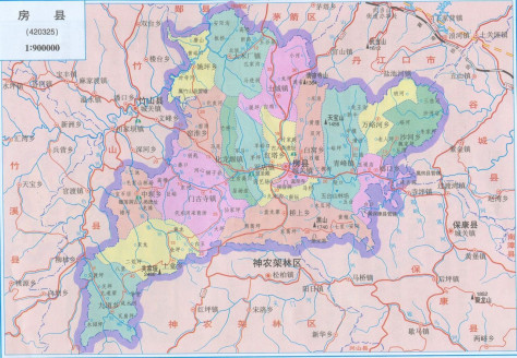 房县地图
