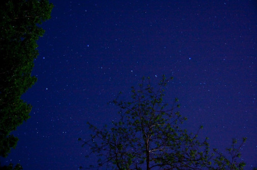 夜空中的北斗七星