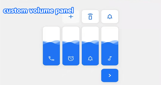 custom volume panel