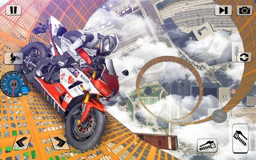 Bike impossible tracks Race 3D Motorcycle Stunts（3D特技摩托）无限金币版3.0.2全关卡解锁版截图1