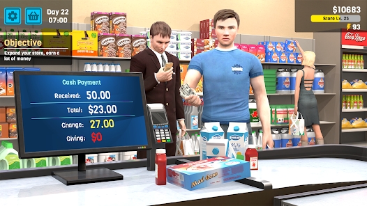 超市经理模拟器最新版(Supermarket Management Simulator)v1.17 官方版