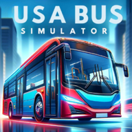 美国梦幻的巴士车游戏最新版(usa bus driving simulator)v2 安卓版