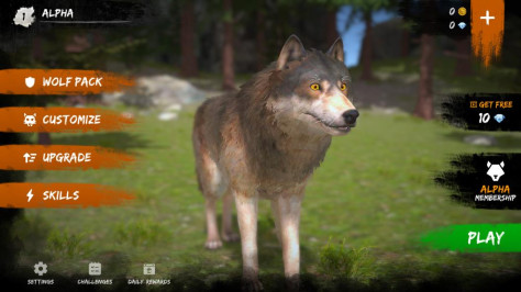 阿尔法野狼生存模拟器手机版(Wolf Simulator)v1.1 官方版