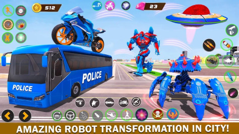 公交机器人变身大战官方版Police Bus Robotv10.2.6 最新版