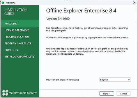 offline explorer 绿色版 v8.4.4960 中文版 0
