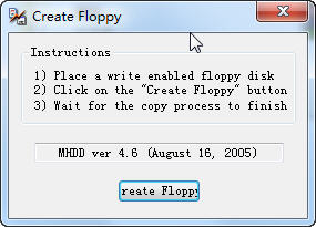 create floppy