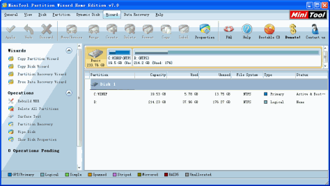 MiniTool Partition Wizard Home Edition v10.2.1 免费安装版 0