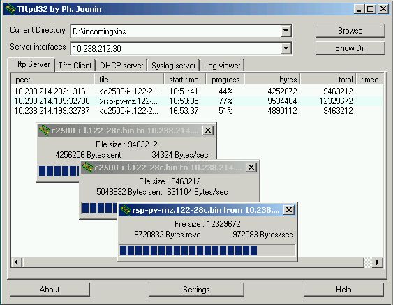 Tftpd32(集成DHCP、TFTP服务器) v4.52 绿色免费英文版 0