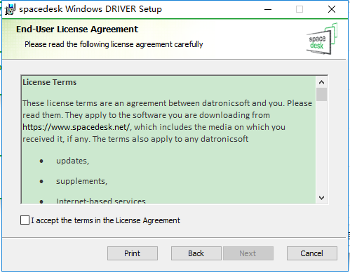 spacedesk电脑端 v1.0.50 官方最新版 1