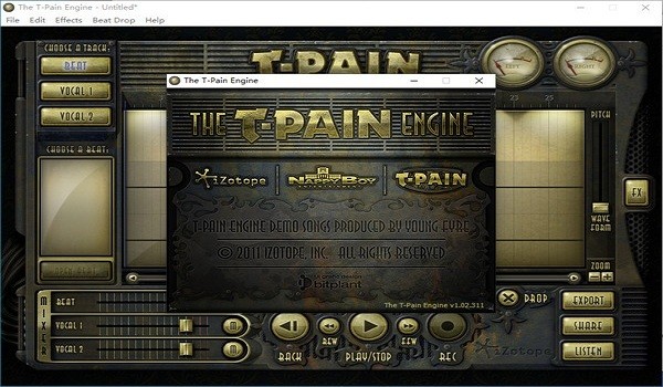 the t-pain engine(电音软件) v1.02.311 官方pc版 1