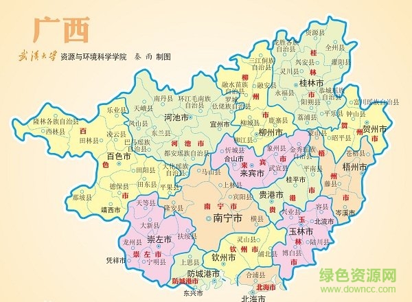 广西地图全图高清版大图