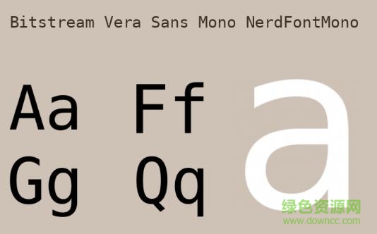 bitstream vera sans mono字体