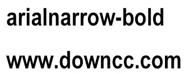 arialnarrow-bold字体
