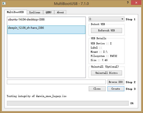 U盘启动Linux工具(MultiBootUSB) v7.2 官方版 0