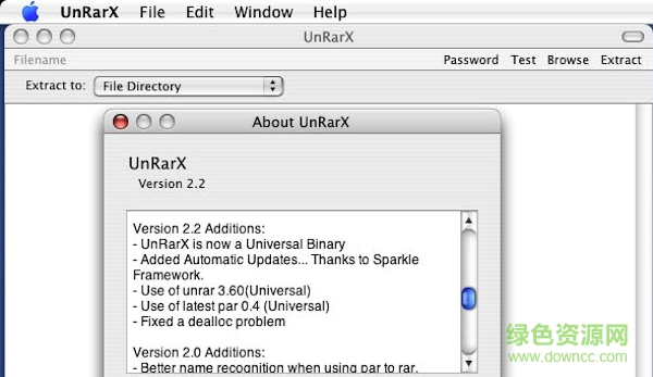 unRarX(mac解压缩工具) v2.2 官方汉化版 0