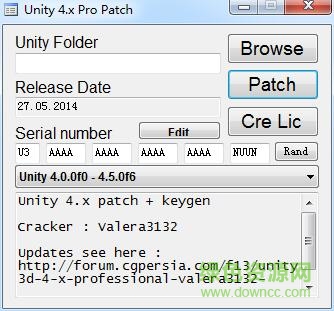 unity3d 4.x 补丁 全系列通用版 0