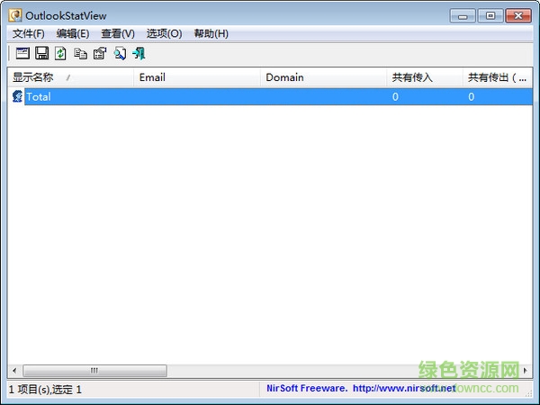 OutlookStatView(邮件统计软件) v2.93 英文绿色免费版 0