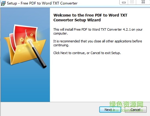 Free PDF to Word TXT Converter(PDF一键转TXT和word) v4.2.1 官方免费版 0