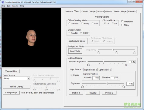 3d人像生成器汉化版(facegen modeller) v3.6 绿色中文 0