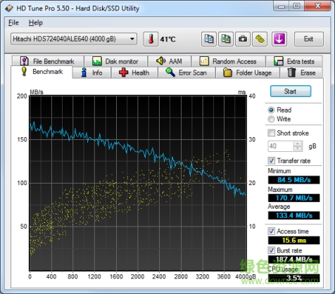 hdtunepro5.6中文版(硬盘检测工具) v5.6 专业版_附注册码 0