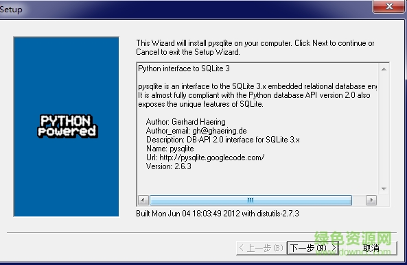 Pysqlite(嵌入式数据库python api 接口) v2.6.3 官方版0