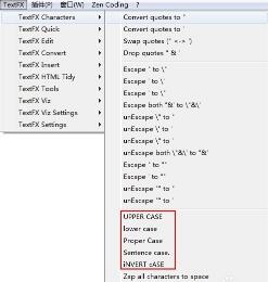 notepad++插件textfx