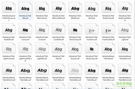 helvetica全套字体包  0