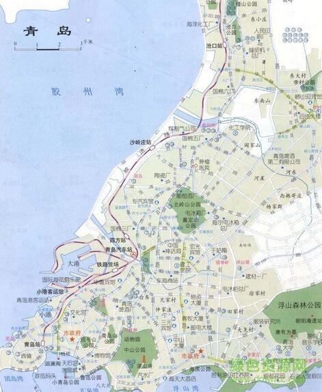 山东青岛地图全图高清版