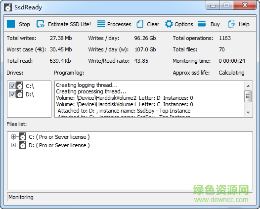 ssd固态硬盘寿命检测工具(SsdReady) v1.30 官方免费版 0