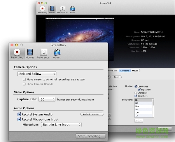 screenflick for mac(屏幕录像) v2.7.16 苹果电脑版 0