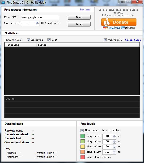 Ping命令工具(Ping Status) v2.3.0 单文件版 0