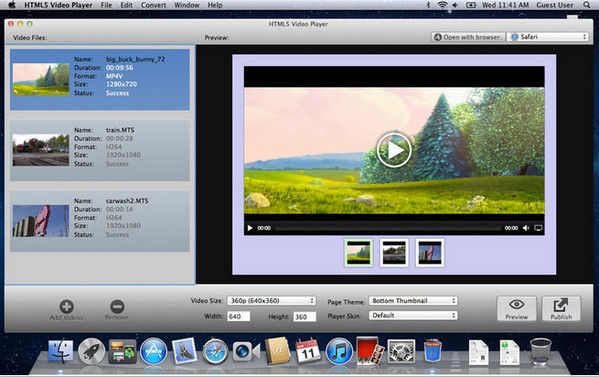 HTML5 Video Player for mac v1.0 苹果电脑版 0
