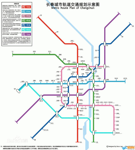 长春地铁线路图最新版 2015 高清版 0