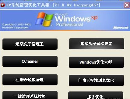 XP系统清理优化工具箱 v1.0  绿色版 0