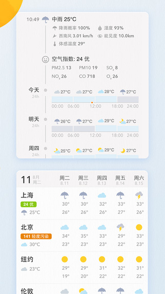 我的天气iphone v3.3.1 ios版 2