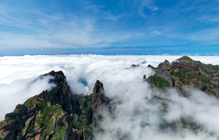 山顶 高山 云海 天空 风景<font color='red'>3440</font>x1440带鱼屏壁纸