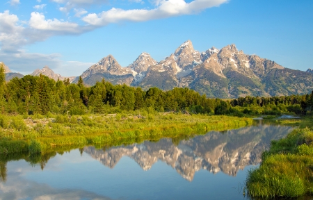 山脉湖泊自然风景<font color='red'>3440</font>x1440壁纸