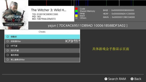 switch金手指怎么用