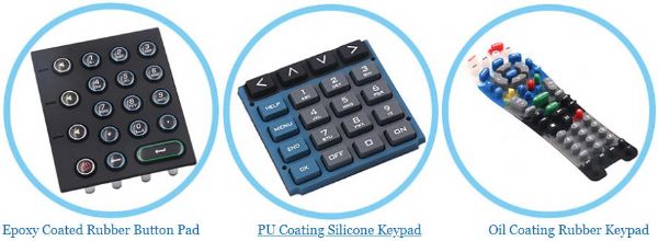 OEM ODM Coating Silicone Keypad Rubber Pad Button