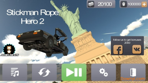 火柴人绳索英雄2修改版(Stickman Rope Hero 2) v3.0.7 安卓版 2