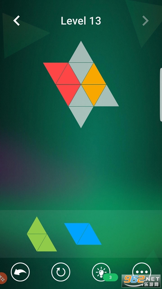 Colour Paper Triangle Block Fixing(三角彩纸积木游戏)v2.3 安卓版截图3