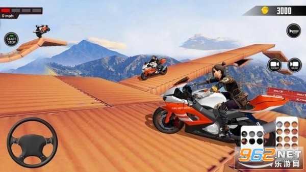 超酷炫赛车手(Impossible Mega ramp moto bike Rider: Superhero 3D)v1.4.0最新版截图0